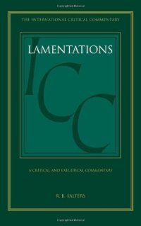 cover of the book A Critical and Exegetical Commentary on Lamentations