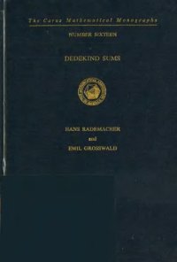 cover of the book Dedekind Sums