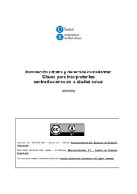 cover of the book Revolución urbana y derechos ciudadanos - Claves para interpretar las contradicciones de la ciudad actual