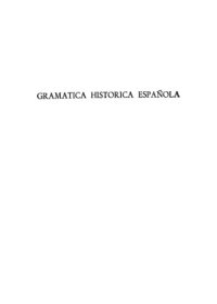 cover of the book Gramática histórica española