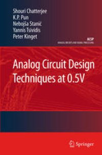 cover of the book Analog Circuit Design Techniques at 0.5 V