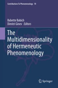 cover of the book The Multidimensionality of Hermeneutic Phenomenology