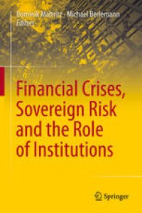 cover of the book Financial Crises, Sovereign Risk and the Role of Institutions