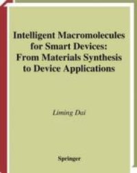 cover of the book Intelligent Macromolecules for Smart Devices: From Materials Synthesis to Device Applications