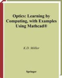 cover of the book Optics: Learning by Computing, with Examples Using Mathcad®