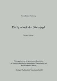 cover of the book Die Symbolik der Löwenjagd