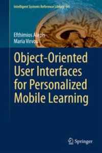 cover of the book Object-Oriented User Interfaces for Personalized Mobile Learning