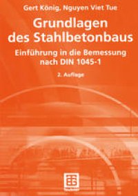 cover of the book Grundlagen des Stahlbetonbaus: Einführung in die Bemessung nach DIN 1045-1