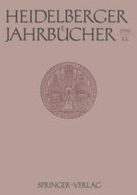 cover of the book Heidelberger Jahrbücher