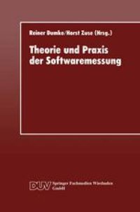 cover of the book Theorie und Praxis der Softwaremessung