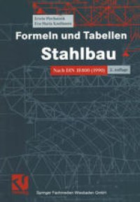 cover of the book Formeln und Tabellen Stahlbau: Nach DIN 18800 (1990)