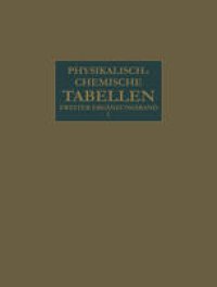 cover of the book Landolt-Börnstein: Physikalisch-Chemische Tabellen