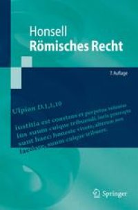 cover of the book Römisches Recht