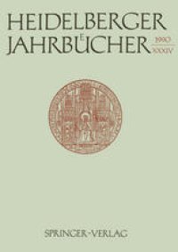 cover of the book Heidelberger Jahrbücher