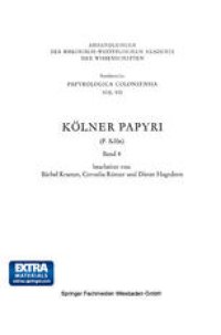 cover of the book Kölner Papyri