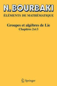 cover of the book Groupes et algèbres de Lie: Chapitres 2 et 3