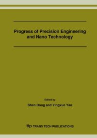 cover of the book Progress of Precision Engineering and Nano Technology