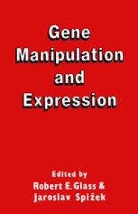 cover of the book Gene Manipulation and Expression