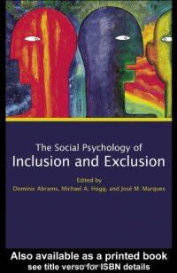 cover of the book Social Psychology of Inclusion and Exclusion