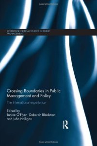 cover of the book Crossing Boundaries in Public Management and Policy: The International Experience