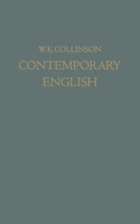 cover of the book Contemporary English: A Personal Speech Record