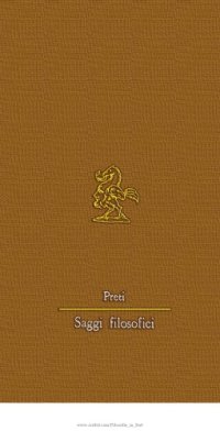 cover of the book Saggi filosofici. Empirismo logico, epistemologia e logica