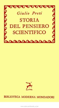 cover of the book Storia del pensiero scientifico