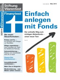 cover of the book Stiftung Warentest Finanztest 03-2014