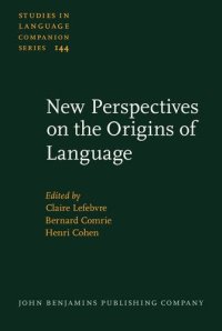 cover of the book New Perspectives on the Origins of Language