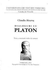 cover of the book Dialoguri cu Platon