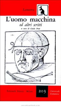 cover of the book L'uomo macchina e altri scritti