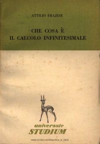 cover of the book Che cosa è il calcolo infinitesimale