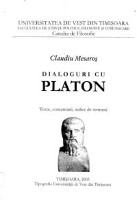 cover of the book Dialoguri cu Platon