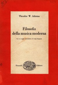 cover of the book Filosofia della musica moderna