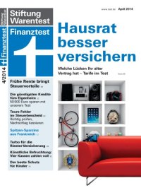 cover of the book Stiftung Warentest Finanztest 04-2014