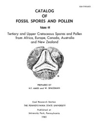 cover of the book Catalog of fossil spores and pollen. Volume 44. Tertiary and Upper Cretaceous Spores and Pollen from Africa, Europe, Canada, Australia and New Zealand