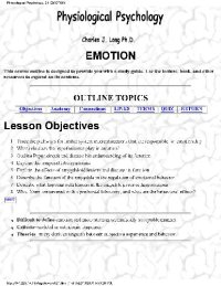 cover of the book Neuropsychology of emotion