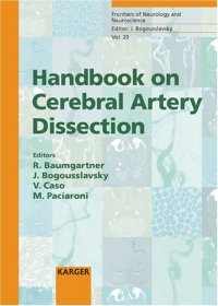 cover of the book Handbook on Cerebral Artery Dissection