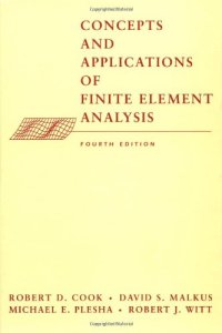 cover of the book Concepts and Applications of Finite Element Analysis, 4th Edition