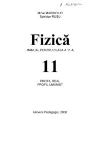 cover of the book Fizica Manual Pentru Clasa 11-A