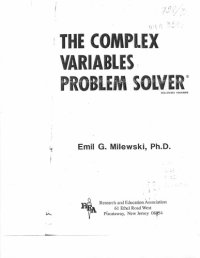 cover of the book Complex Variables Problem Solver (Problem Solvers Solution Guides)