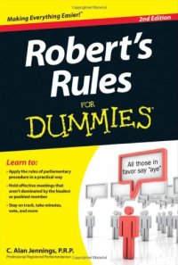 cover of the book Robert's Rules For Dummies