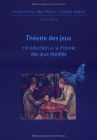 cover of the book Théorie des jeux : Introduction à la théorie des jeux répétés