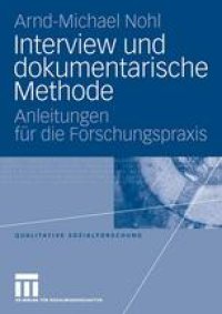 cover of the book Interview und dokumentarische Methode: Anleitungen für die Forschungspraxis