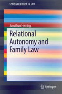 cover of the book Relational Autonomy and Family Law