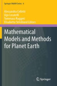 cover of the book Mathematical Models and Methods for Planet Earth