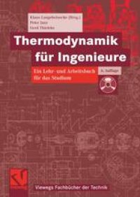 cover of the book Thermodynamik für Ingenieure: Ein Lehr- und Arbeitsbuch für das Studium