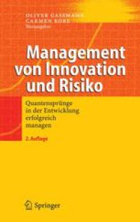 cover of the book Management von Innovation und Risiko: Quantensprünge in der Entwicklung erfolgreich managen