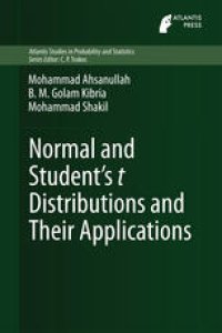 cover of the book Normal and Student´s t Distributions and Their Applications