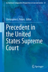 cover of the book Precedent in the United States Supreme Court